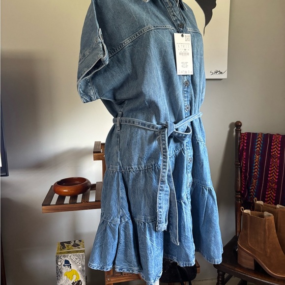 Zara Collection Denim Button-Up Dress - Picture 4 of 9